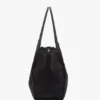 The Victoria tote large i marineblått semsket skinn