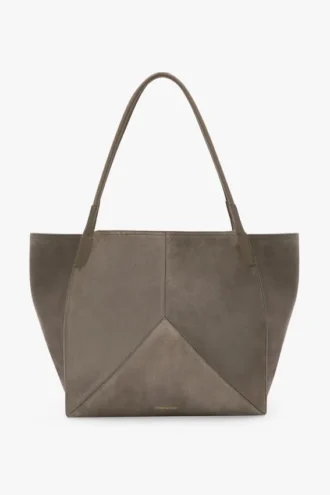 The Victoria totebag stor i grå suede