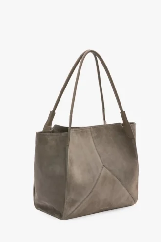 The Victoria totebag stor i grå suede