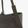 The Victoria-veske i grått suede