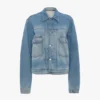 Truckerjakke i denim i tradisjonell blå
