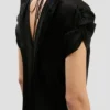 Twist Shoulder Dress i svart