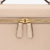 Vanity crossbody i blekrosa skinn