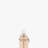 Vanity crossbody i blekrosa skinn