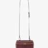 Vanity crossbody i burgunderfarget skinn