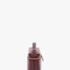 Vanity crossbody i burgunderfarget skinn