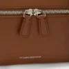 Vanity crossbody i mørkbrunt skinn
