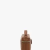 Vanity crossbody i mørkbrunt skinn