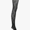 VB monogram-hold-ups i svart