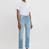 Victoria-jeans i lyseblå vask