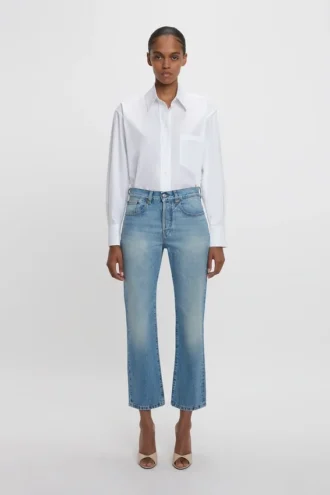 Victoria-jeans i lyseblått