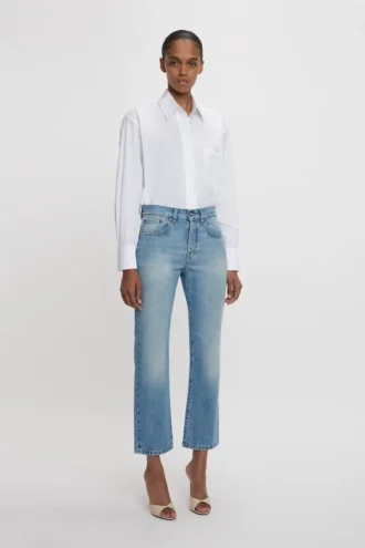 Victoria-jeans i lyseblått