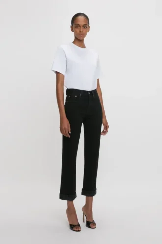 Victoria Jeans i vasket svart